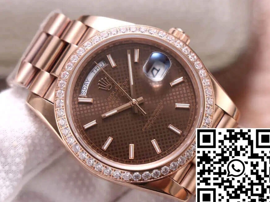 M228345RBR-0005 Chocolate Color Rolex Factory Day-Date Dial EW 0217